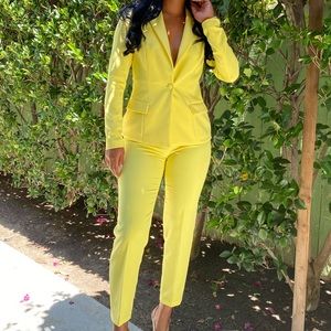 Yellow Pant Suit